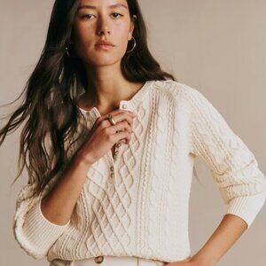 Sezane Bree cotton sweater, size XS